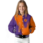 clemson tigers urban mark orange varsity jacket best selling