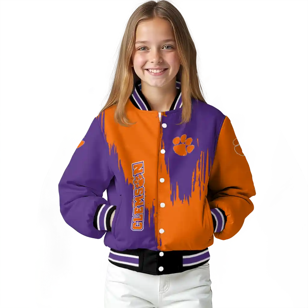 clemson tigers urban mark orange varsity jacket top rated clemson tigers urban mark orange varsity jacket top rated