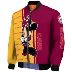 cleveland cavaliers minnie mouse wine bomber jacket best selling