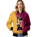 cleveland cavaliers minnie mouse wine bomber jacket best selling