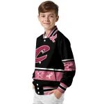 cleveland cavaliers pink ribbon black pink varsity jacket best selling