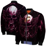 cleveland cavaliers skull bite wine black bomber jacket best selling