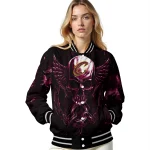 cleveland cavaliers skull bite wine black varsity jacket best selling