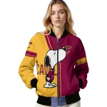 cleveland cavaliers snoopy attitude wine bomber jacket best selling