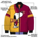 cleveland cavaliers snoopy attitude wine bomber jacket best selling