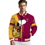 cleveland cavaliers snoopy attitude wine varsity jacket best selling