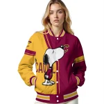 cleveland cavaliers snoopy attitude wine varsity jacket best selling