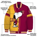 cleveland cavaliers snoopy attitude wine varsity jacket best selling