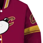 cleveland cavaliers snoopy attitude wine varsity jacket best selling