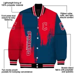 cleveland guardians urban mark navy blue varsity jacket best selling