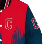 cleveland guardians urban mark navy blue varsity jacket best selling