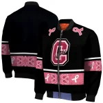 colgate raiders pink ribbon black pink bomber jacket best selling