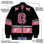 colgate raiders pink ribbon black pink bomber jacket best selling