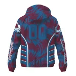 colorado avalanche dynamic heat wave burgundy windbreaker jacket best selling