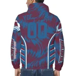 colorado avalanche dynamic heat wave burgundy windbreaker jacket best selling
