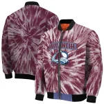 colorado avalanche dynamic rings burgundy bomber jacket best selling