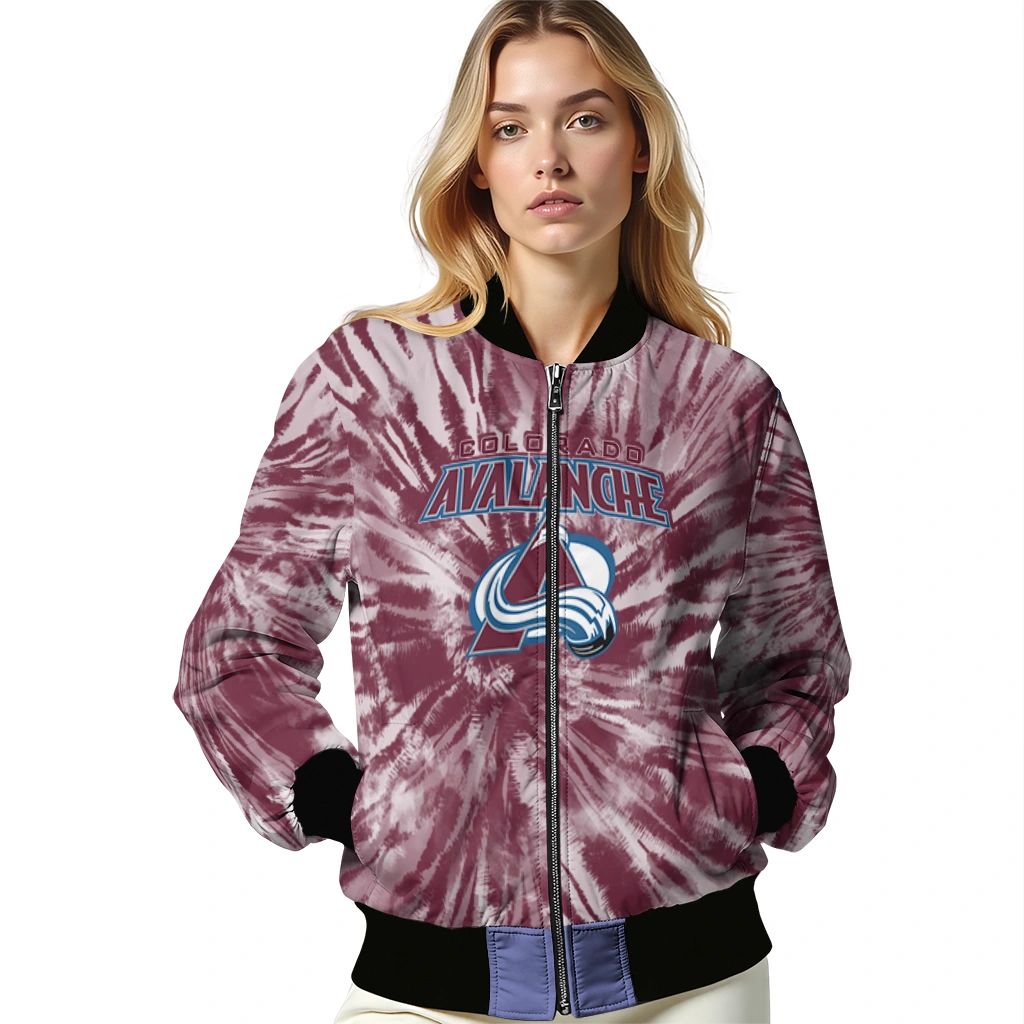 colorado avalanche dynamic rings burgundy bomber jacket latest model colorado avalanche dynamic rings burgundy bomber jacket latest model