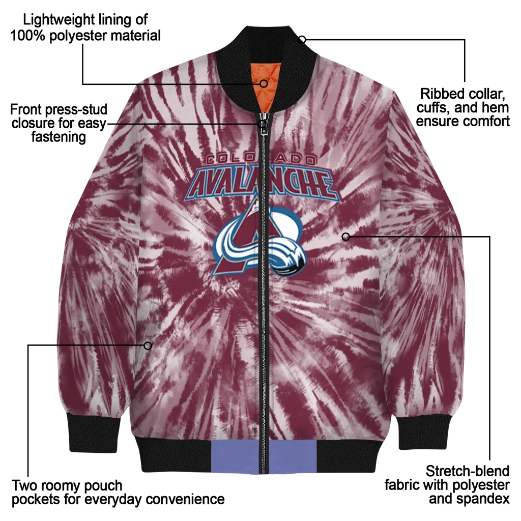 colorado avalanche dynamic rings burgundy bomber jacket new arrival colorado avalanche dynamic rings burgundy bomber jacket new arrival