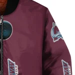colorado avalanche mickey mouse burgundy bomber jacket best selling
