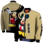colorado buffaloes mickey mouse gold bomber jacket best selling