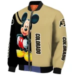 colorado buffaloes mickey mouse gold bomber jacket best selling