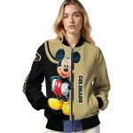 colorado buffaloes mickey mouse gold bomber jacket best selling