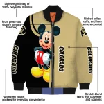 colorado buffaloes mickey mouse gold bomber jacket best selling
