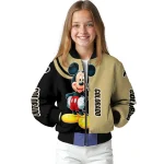 colorado buffaloes mickey mouse gold bomber jacket best selling
