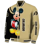 colorado buffaloes mickey mouse gold varsity jacket best selling