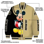colorado buffaloes mickey mouse gold varsity jacket best selling