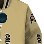 colorado buffaloes mickey mouse gold varsity jacket best selling