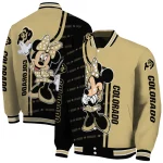 colorado buffaloes minnie mouse gold varsity jacket best selling