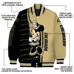 colorado buffaloes minnie mouse gold varsity jacket best selling