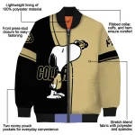 colorado buffaloes snoopy attitude gold bomber jacket best selling