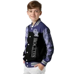 colorado rockies fire skull blue black varsity jacket best selling