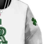colorado rockies four leaf icon white green varsity jacket best selling