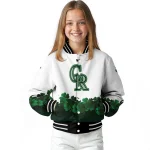 colorado rockies four leaf icon white green varsity jacket best selling