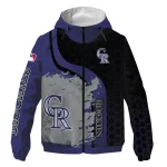 colorado rockies hex splash blue black windbreaker jacket best selling