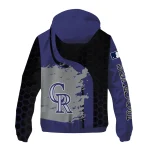 colorado rockies hex splash blue black windbreaker jacket best selling