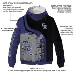 colorado rockies hex splash blue black windbreaker jacket best selling