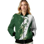 colorado state rams ripped bolt green white bomber jacket best selling