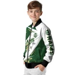 colorado state rams ripped bolt green white bomber jacket best selling