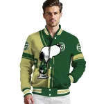 colorado state rams snoopy attitude green varsity jacket best selling