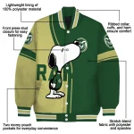 colorado state rams snoopy attitude green varsity jacket best selling