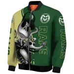 colorado state rams spooky grin green bomber jacket best selling