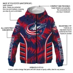 columbus blue jackets dynamic heat wave navy blue windbreaker jacket best selling