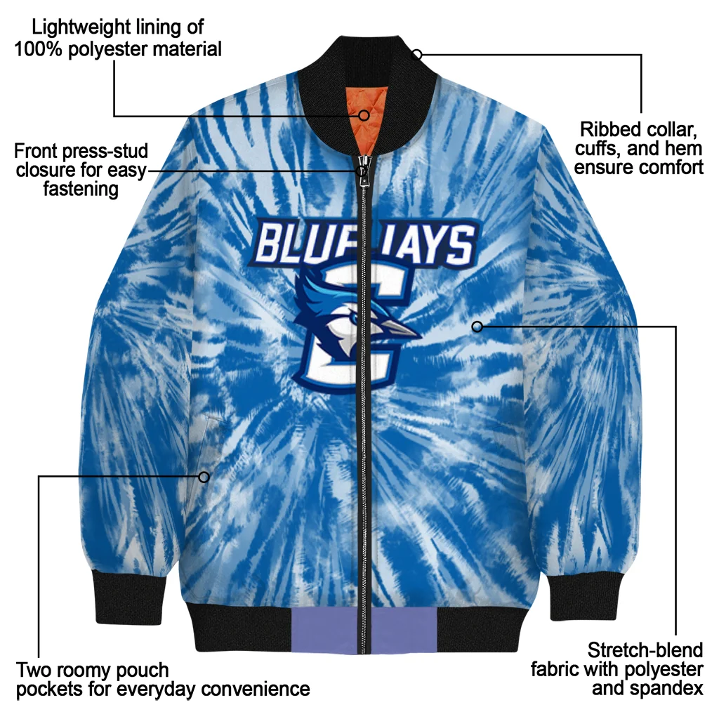 creighton bluejays dynamic rings blue bomber jacket new arrival creighton bluejays dynamic rings blue bomber jacket new arrival