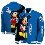 creighton bluejays mickey mouse blue varsity jacket best selling