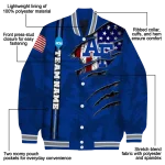 custom air force falcons usa flag claws blue varsity jacket best selling