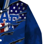 custom air force falcons usa flag claws blue varsity jacket best selling